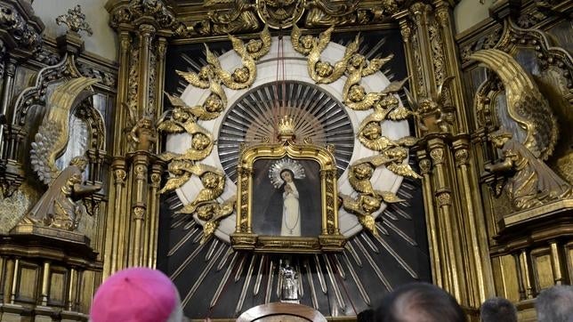 Lienzo de la Virgen de la Paloma, situado en la parroquia de San Pedro el Real, cuya rehabilitación será subvencionada por la Comunidad de Madrid