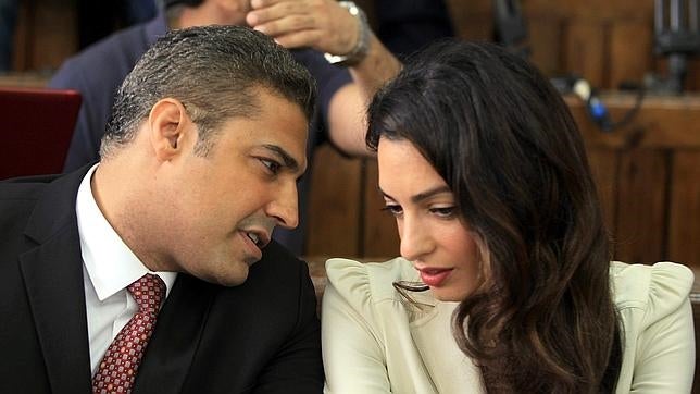 Amal y su cliente, el condenado Mohamed Fahmy