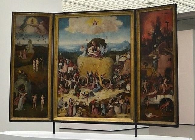 «El carro de heno», de El Bosco, ha viajado desde el Museo del Prado hasta Róterdam