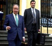 Villar Mir y Hans Bubeck, director general de EnBW, explicaron ayer su oferta al presidente del Principado, Álvarez Areces. Efe