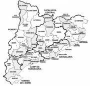 Propuesta de organización territorial en veguerías y comarcas elaborada por la comisión de expertos. ABC