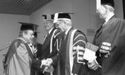 Jordi Pujol, en el momento de ser investido Doctor «Honoris Causa» en Leyes por la Universidad de Lampeter. M. G.