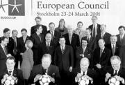 Los líderes de la UE, en una distendida foto de familia durante la última cumbre europea, celebrada en Estocolmo. ABC