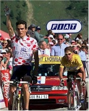 Virenque ganó la etapa de Courchevel en el Tour 97 por delante de Ullrich