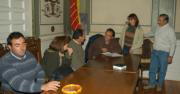 En la imagen, los cuator concejales socialistas (derecha) en el Ayuntamiento. FELMAR