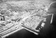 Aspecto de las obras del Fórum, que se llevan a cabo entre S. Adrián de Besós, Barcelona y Badalona. ABC
