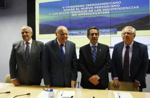 JAIME GARCÍA Ernesto Samper, Enrique V. Iglesias, Miguel Ángel Revilla y Fernando Jáuregui