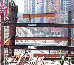 AP Obras de construcción de la futura Torre Libertad, en la «zona cero» de Nueva York