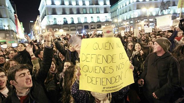 Las protestas estudiantiles del martes acaban sin detenidos