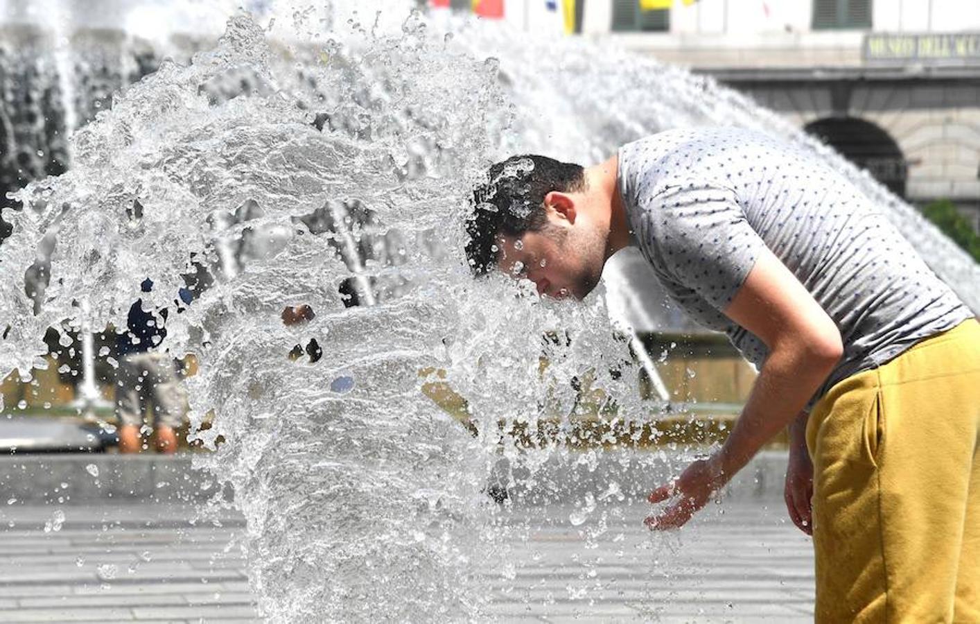 Fuentes para refrescrarse en Génova