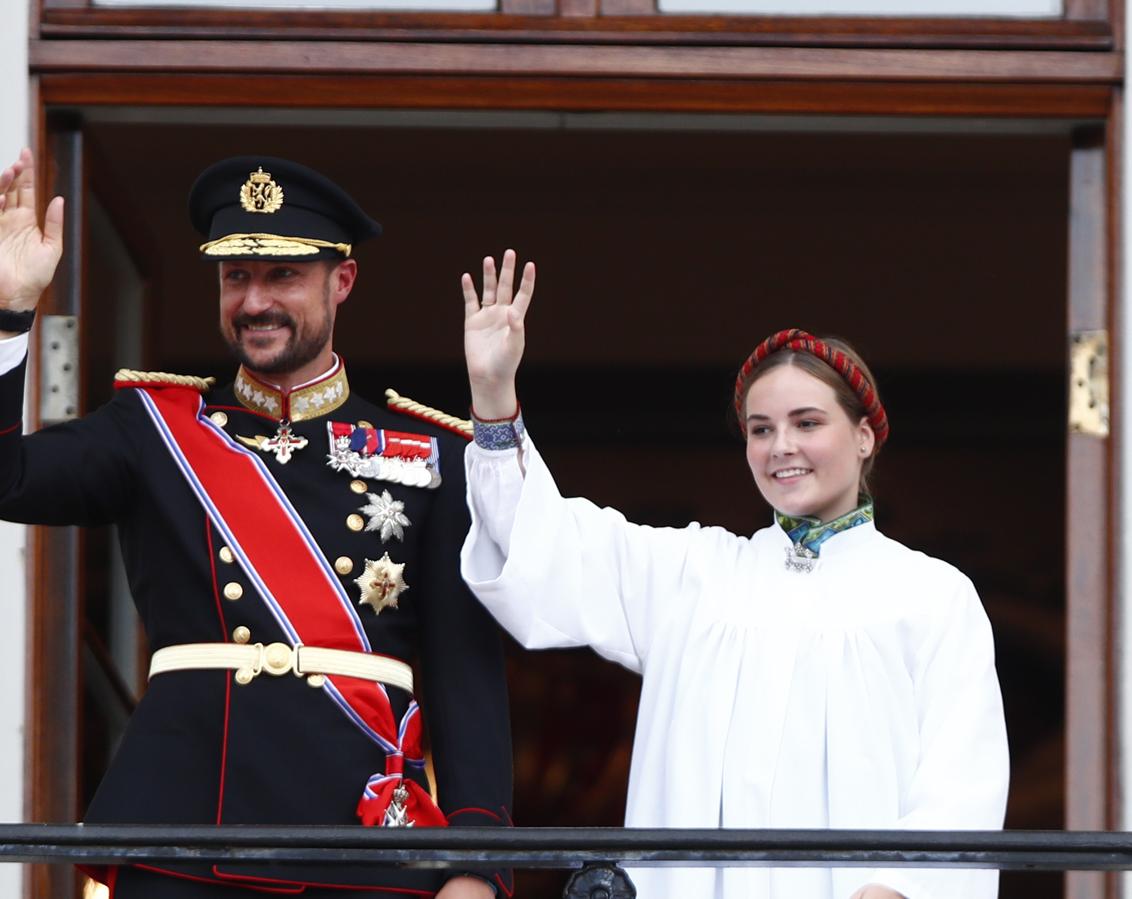 La Princesa Ingrid Alexandra y el Príncipe Haakon de Noruega