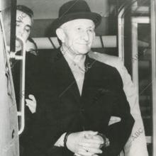 El jefe de la Mafia Carlo Gambino, tras haber sido detenido