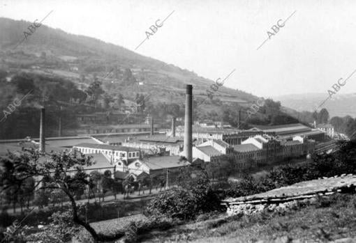 General view of the cannon factory in the town of Trubia (Asturias)