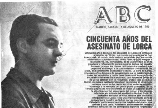 Portada con motivo del 50 aniversario del asesinato de Lorca