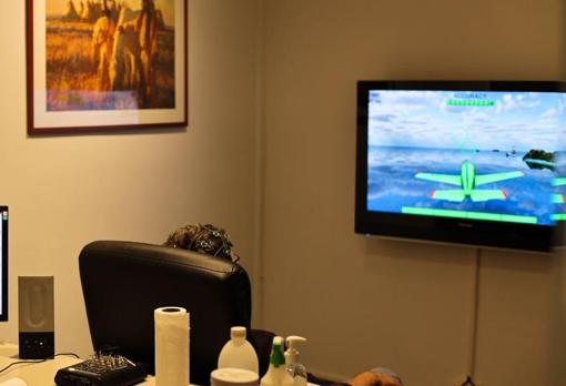 Sesión de neurofeedback.