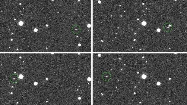 Fotografía de WT1190F. Desde su hallazgo ha sido seguido para aprender más sobre la caída de la basura espacial