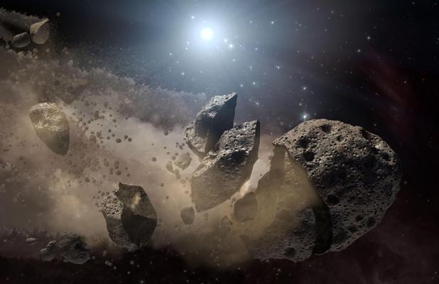 Los asteroides nacieron a partir de la fractura de planetesimales