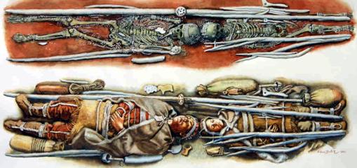 La tumba de los dos jóvenes de Sunghir