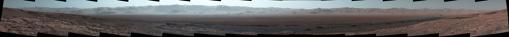 Foto: La escalada de la cresta de Vera Rubin ha brindado al Curiosity esta vista del interior y el borde del cráter Gale, que incluye gran parte de la ruta del rover desde su aterrizaje en 2012