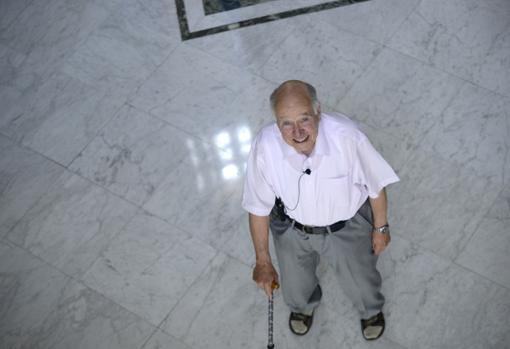 El matemático Michael Atiyah el año pasado, en Madrid
