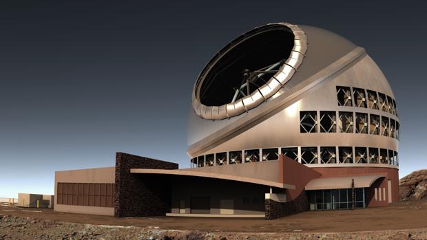 Representación del Telescopios de Treinta Metros (TMT). Será el más potente del hemisferio Norte