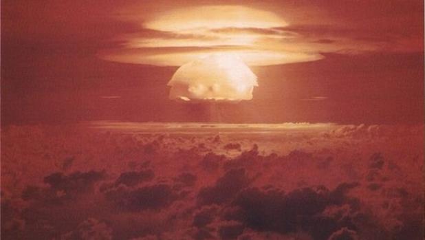 Prueba atómica en las Islas Marshall en 1954