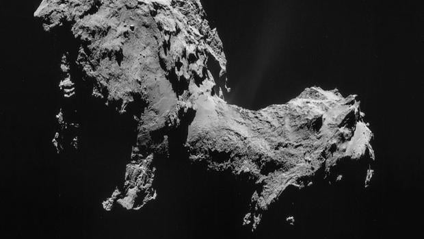 En la imagen, el cometa Churyumov-Gerasimenko, objetivo de la misión europea Rosetta en 2014
