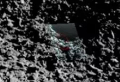 El rectángulo verde que se aprecia en la imagen y el cÃrculo rojo serÃan parte del campo de visión del instrumento VNIS