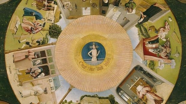 Detalle de la «Mesa de los pecados capitales»