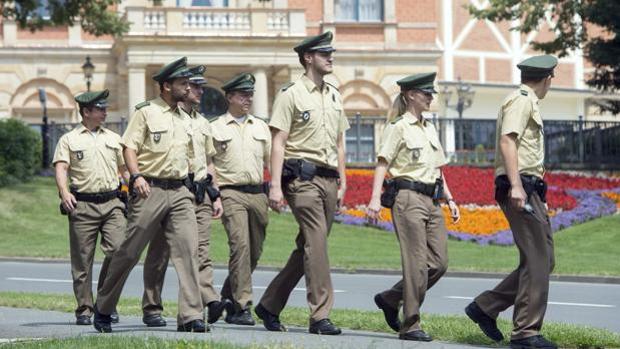 Parte del despliegue policial que el año pasado blindó Bayreuth