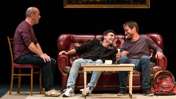 Chema del Barco, Javier Navares y Manu Baqueiro, en «El plan»
