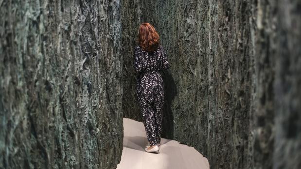 Detalle de la exposición de Cristina Iglesias en el Centro Botín de Santander
