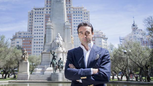 Enrique Ponce, en la Plaza de España de Madrid