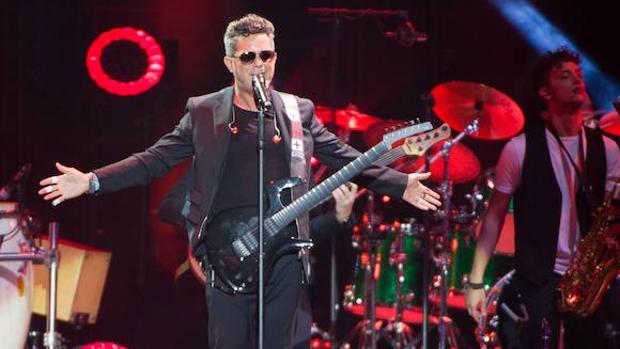 Alejandro Sanz, durante un concierto en 2017