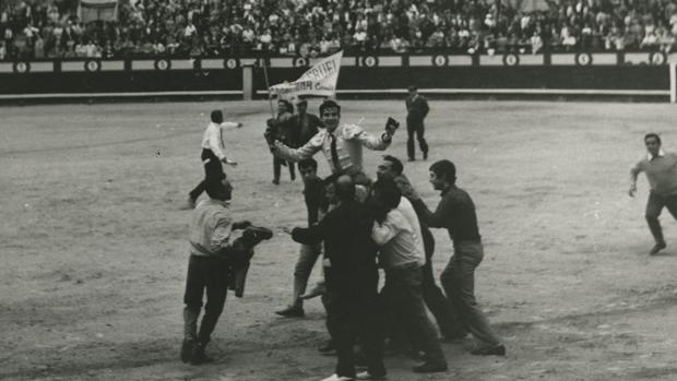 Ángel Teruel, en uno de sus triunfos en Madrid