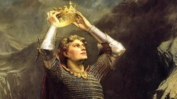 El rey Arturo, en una pintura de Charles Ernest Butler
