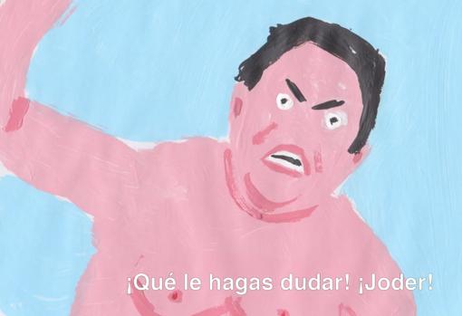 «¡Los necesitamos!». Vídeo-animación. Acrílico sobre papel (2018)