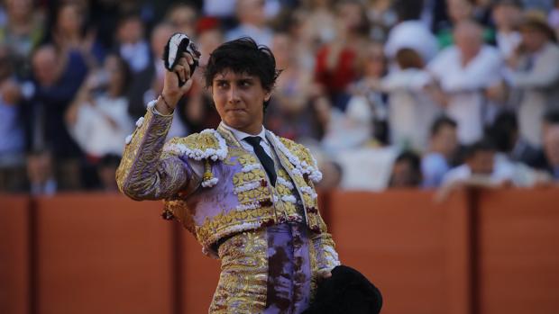 Roca Rey, ayer en Sevilla