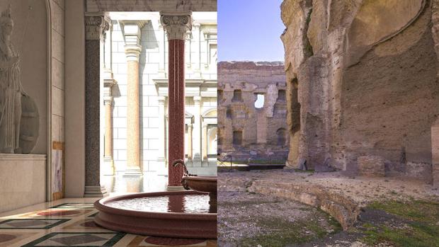 El lujo cubría cada milímetro de las imponentes ruinas actuales de las Termas de Caracalla