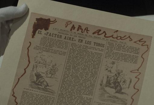 Uno de los dibujos picassianos en las páginas de ABC