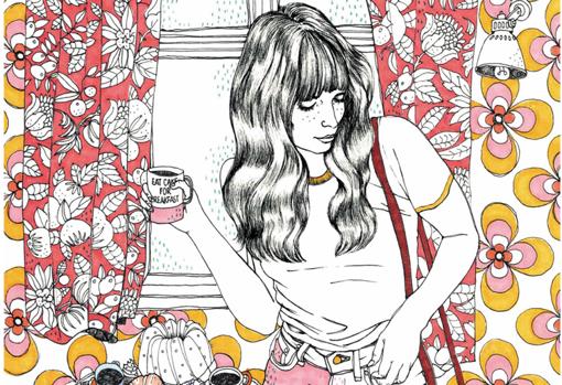 Detalle de una de las ilustraciones de la autora