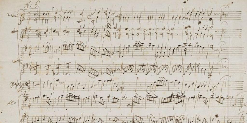 Una partitura original de Mozart, vendida por 372.500 euros
