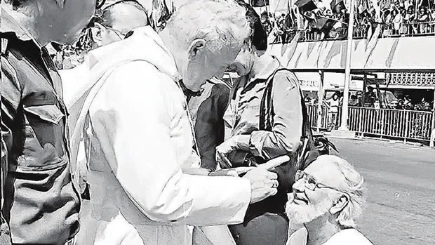 Juan Pablo II con Ernesto Cardenal