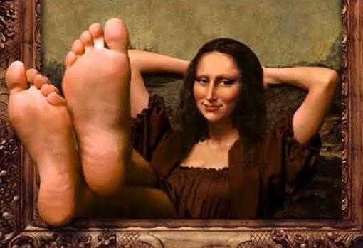 The Mona Lisa, in one of the memes that flood social networks these days