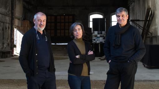 De izquierda a derecha, Ramon Vilalta, Carme Pigem y Rafael Aranda