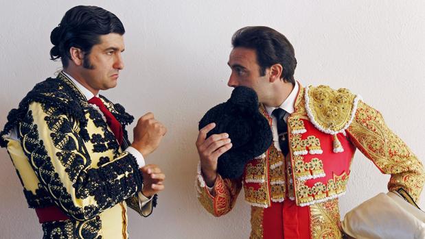Morante y Ponce, antes de hacer el paseíllo en Cuatro Caminos