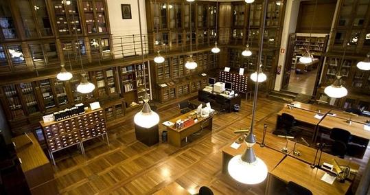 Una sala de la Biblioteca Nacional