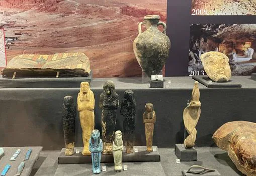 Some of the 'ushebtis from the grave goods