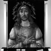 Infrared image of 'The Man of Sorrows', by Botticelli