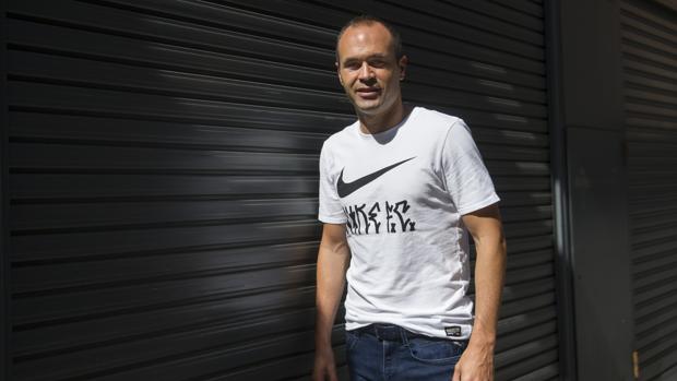 Iniesta, durante la entrevista con ABC